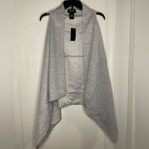 NWT Draped plush vest
